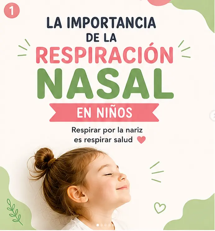 Respiración nasal en niños, diapositiva 1 de 6