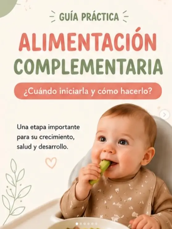 Alimentación complementaria, diapositiva 1 de 6